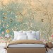 Chinoiserie floral wallpaper mural with birds vintage style Peel nd stick removable or Traditional non woven accent wall