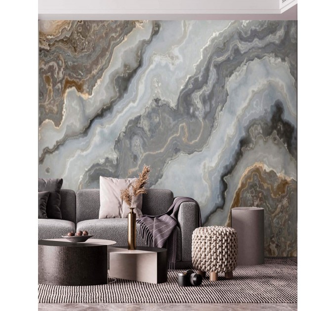 Abstract wall mural Agate slice design Peel and stick removable or Traditional accent art mural