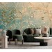 Chinoiserie floral wallpaper mural with birds vintage style Peel nd stick removable or Traditional non woven accent wall