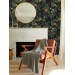 Tropical wallpaper leaves and flowers on dark Peel and stick or Traditional accent wallpaper botanical 