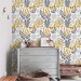 Floral wallpaper meadow wildflowers Peel and stick removable or Traditional non woven wallpaper