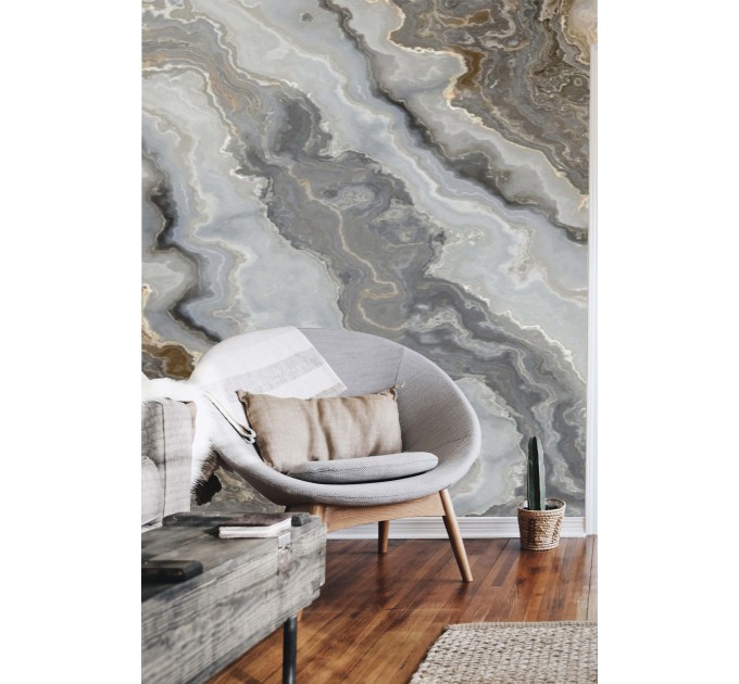 Abstract wall mural Agate slice design Peel and stick removable or Traditional accent art mural