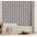 Black and white geometric wallpaper Peel and stick or Traditional non woven abstract accent wall