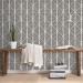 Black and white geometric wallpaper Peel and stick or Traditional non woven abstract accent wall