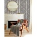 Black and white geometric wallpaper Peel and stick or Traditional non woven abstract accent wall