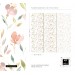 Floral nursery wallpaper watercolor pastel flowers Peel and stick or Traditional non woven Baby girl room