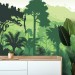 Jungle wallpaper mural for kids room Peel and stick removable or Traditional non woven accent wall