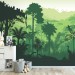 Jungle wallpaper mural for kids room Peel and stick removable or Traditional non woven accent wall