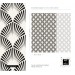 Art deco wallpaper fans black and white Peel and stick removable or Traditional non woven