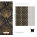 Art deco wallpaper fans black gold non metallic luxury wallpaper Peel and stick removable or Traditional