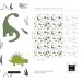 Dinosaur wallpaper kids boys room dino wall paper Peel and stick removable or Traditional wallpaper