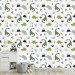 Dinosaur wallpaper kids boys room dino wall paper Peel and stick removable or Traditional wallpaper