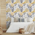 Floral wallpaper meadow wildflowers Peel and stick removable or Traditional non woven wallpaper