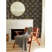 Art deco wallpaper fans black gold non metallic luxury wallpaper Peel and stick removable or Traditional