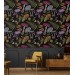 Mushroom wallpaper forest dark botanical fairy wallpaper Peel and stick removable or Traditional non woven