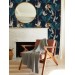 Wallpaper tigers and birds in dark jungle Peel and stick removable or Traditional accent wallpaper