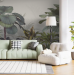 Tropical wallpaper mural Jungle wall paper Peel and stick removable or Traditional accent wall mural