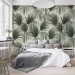 Tropical wallpaper large palm leaves Peel and stick removable or Traditional wallpaper