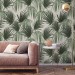 Tropical wallpaper large palm leaves Peel and stick removable or Traditional wallpaper