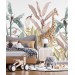 Safari animals Kids wallpaper tropical mural